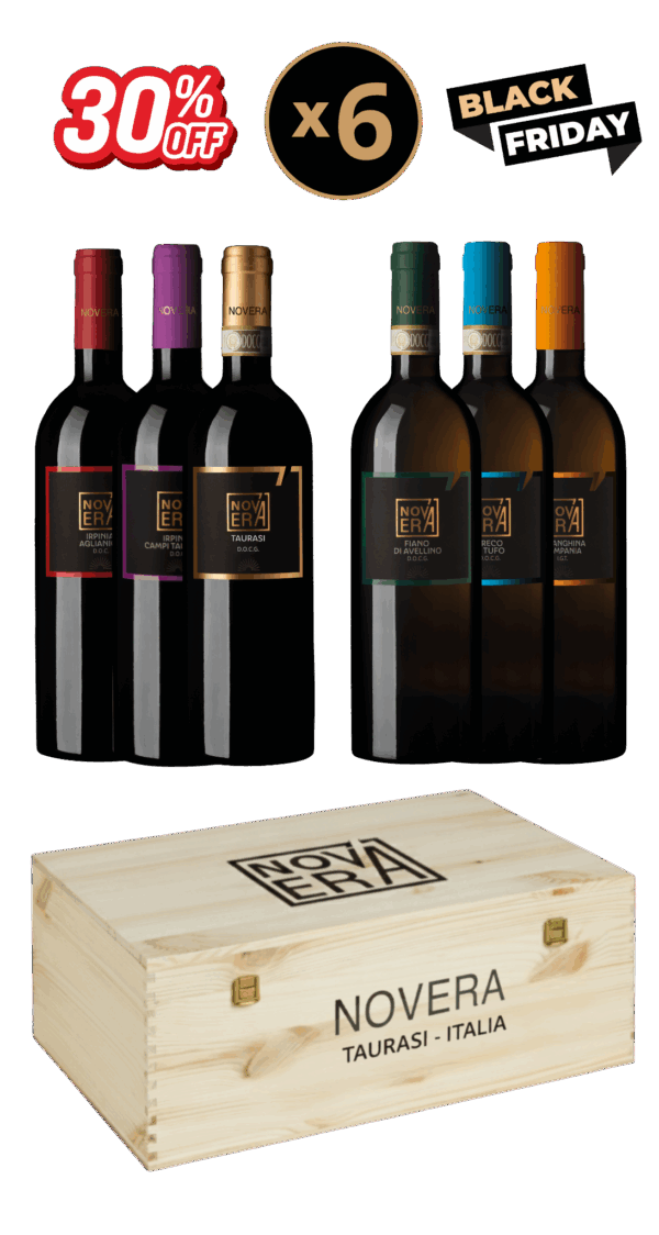 cofanetto degustazione novera – 6 bottiglie a tua scelta, idea regalo in cassetta di legno