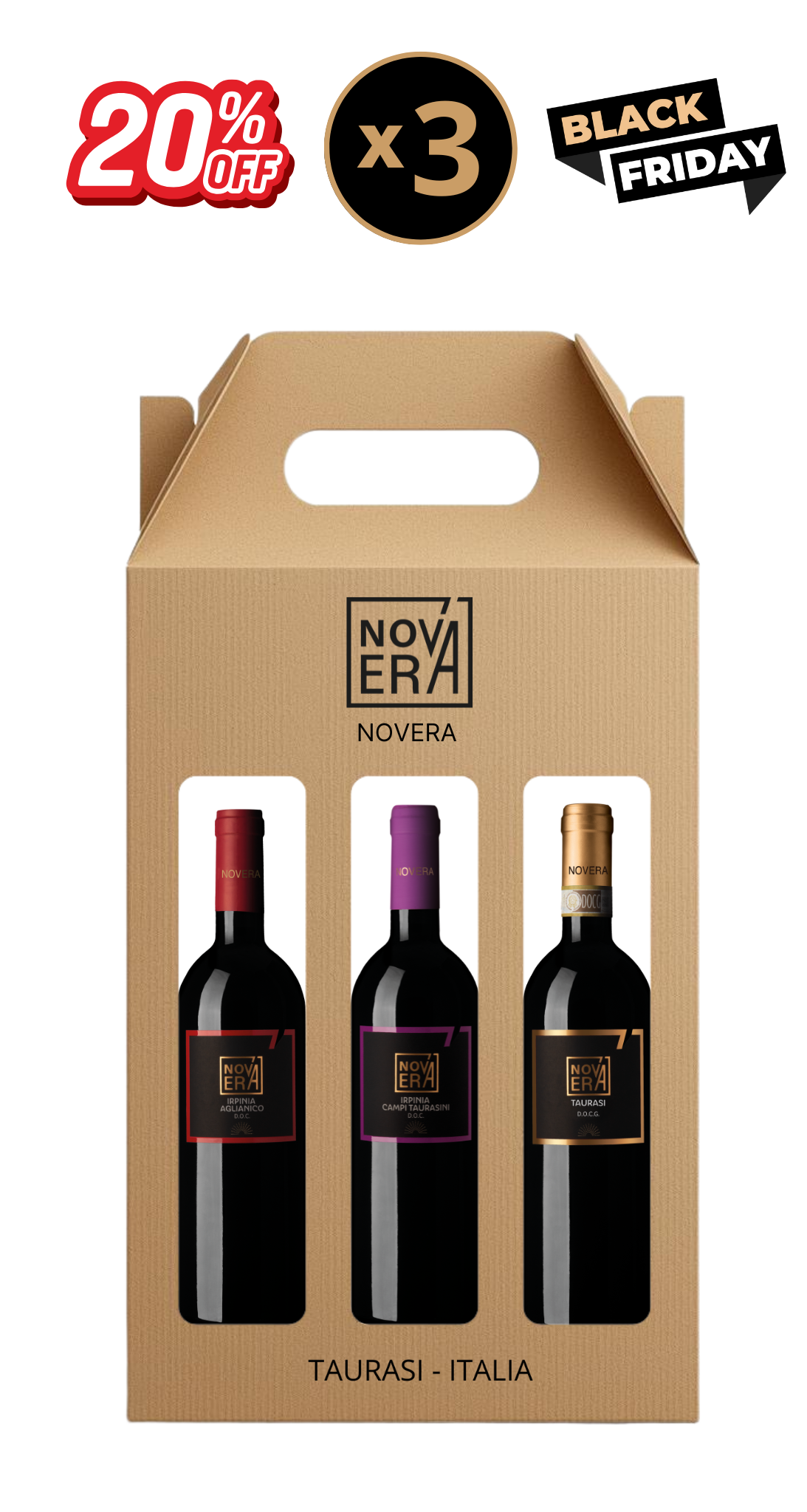 box degustazione novera – tre rossi